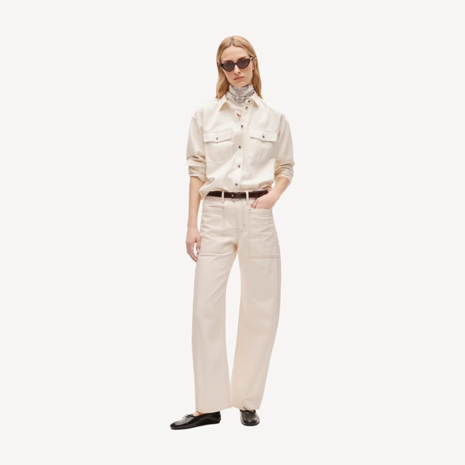 Zoe barrel jean with utility pockets