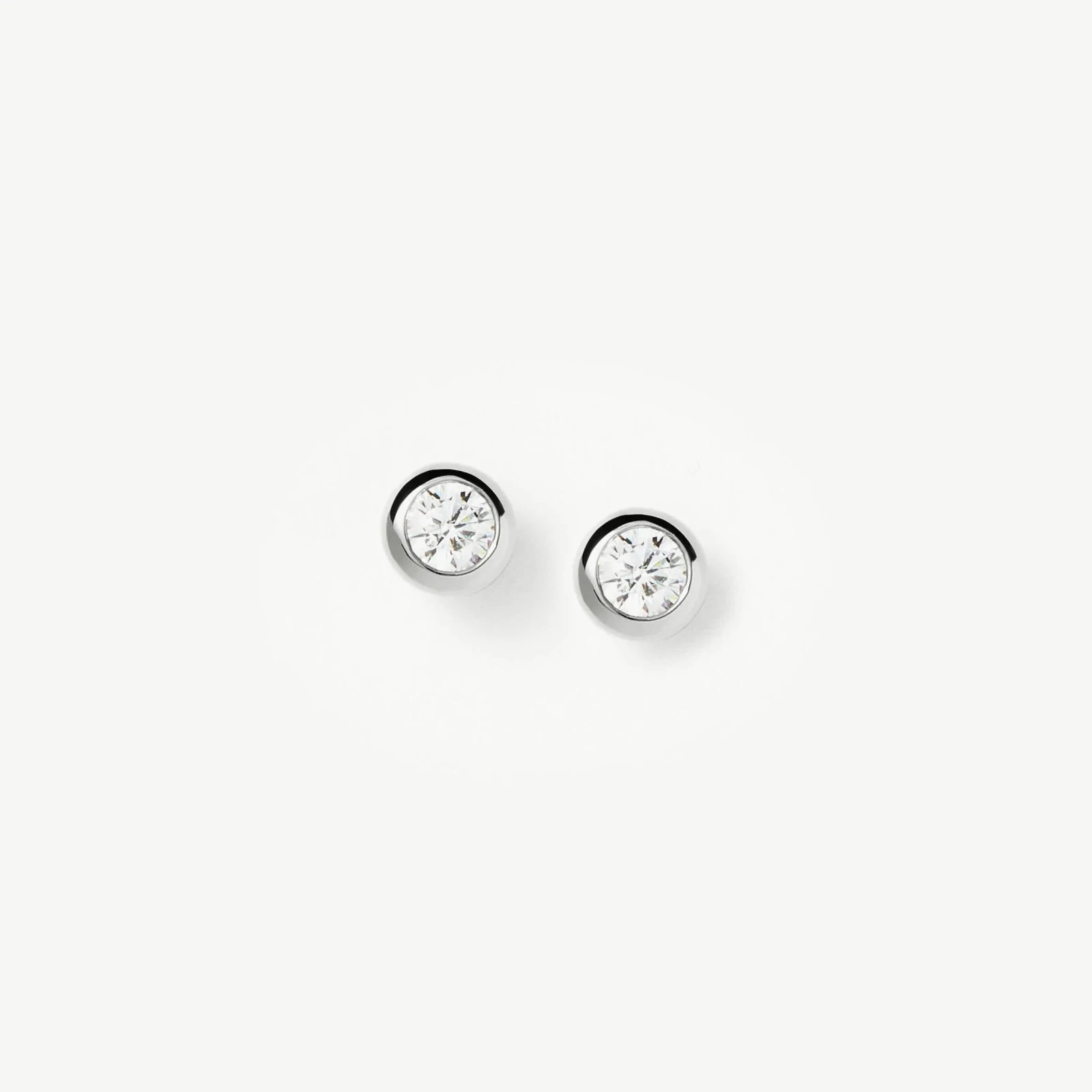 Classic Stone Stud Earrings | Sterling Silver