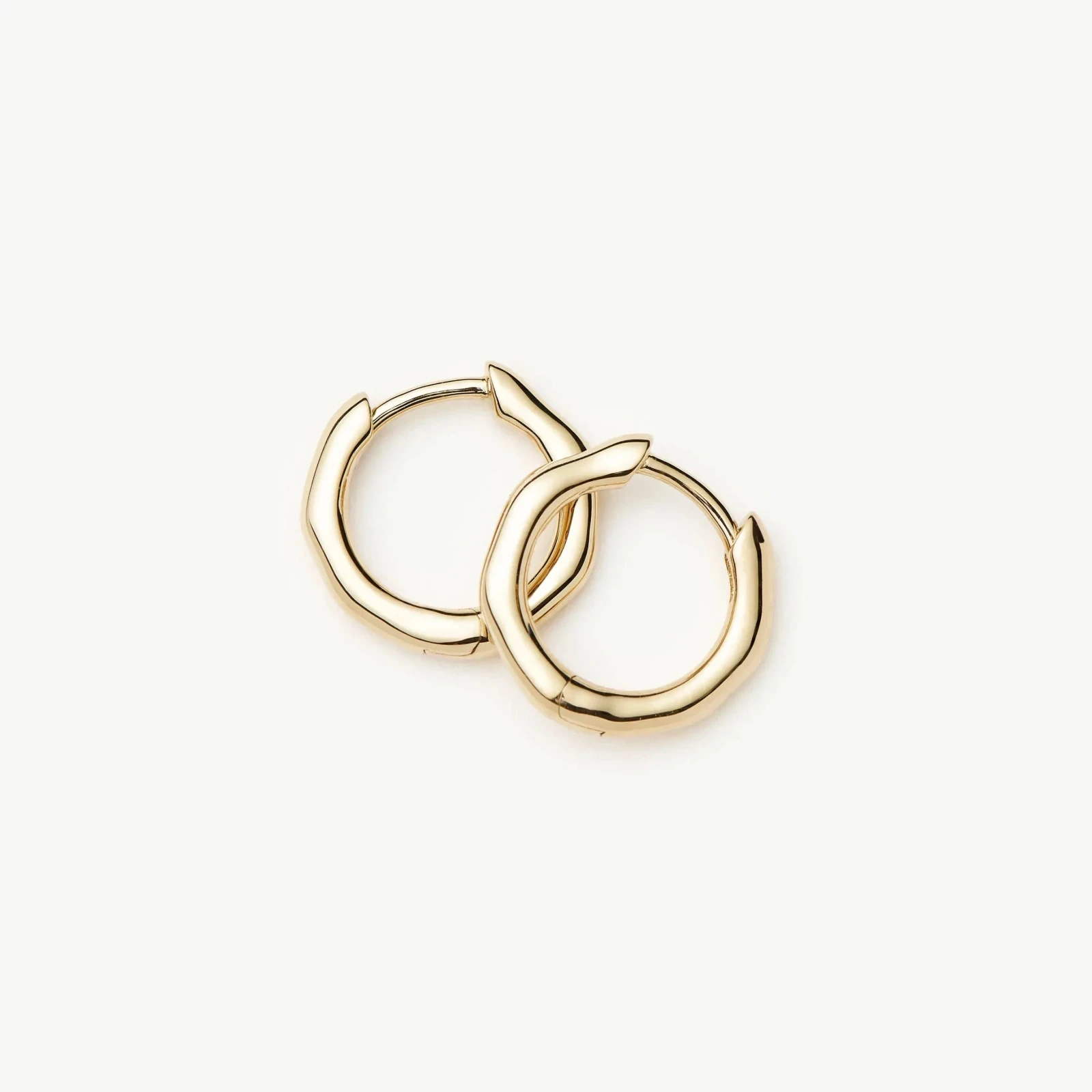 Solid Gold Huggies | 9ct Solid Yellow Gold
