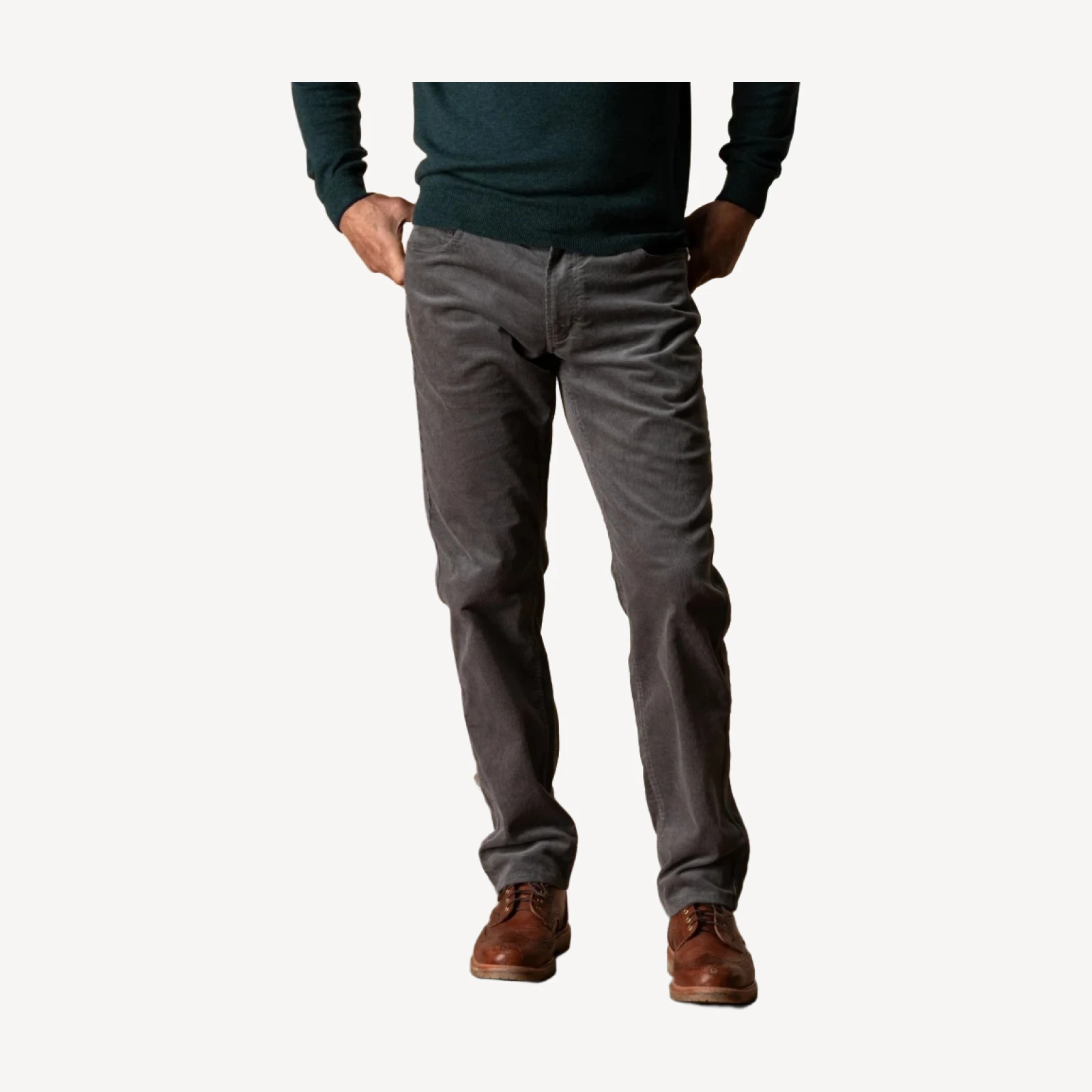 Holston Corduroy Five-Pocket - Fossil Gray