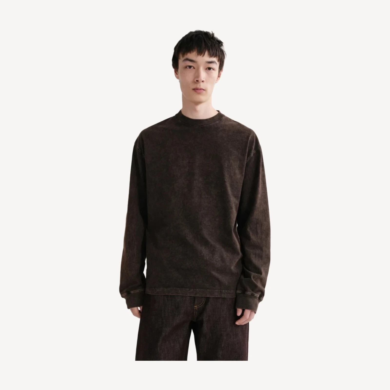 Asha Long Sleeve Mock Neck Tee in Pulse