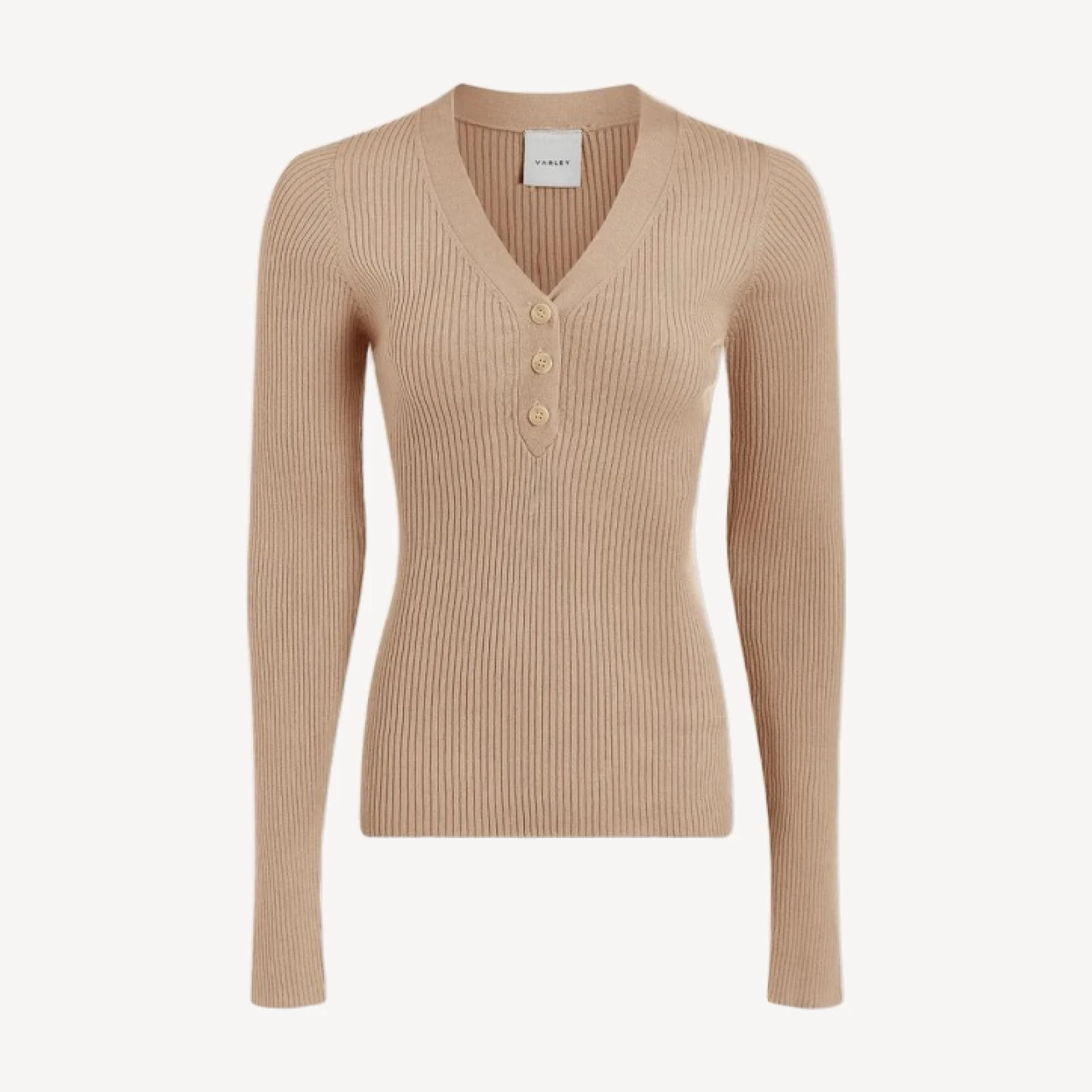 Blanca V-Neck Rib Knit Top