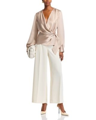 Aqua Faux Wrap Top - Exclusive