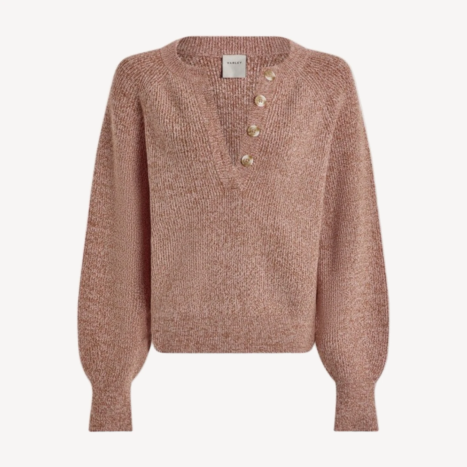 Kennings Mock Placket Knit