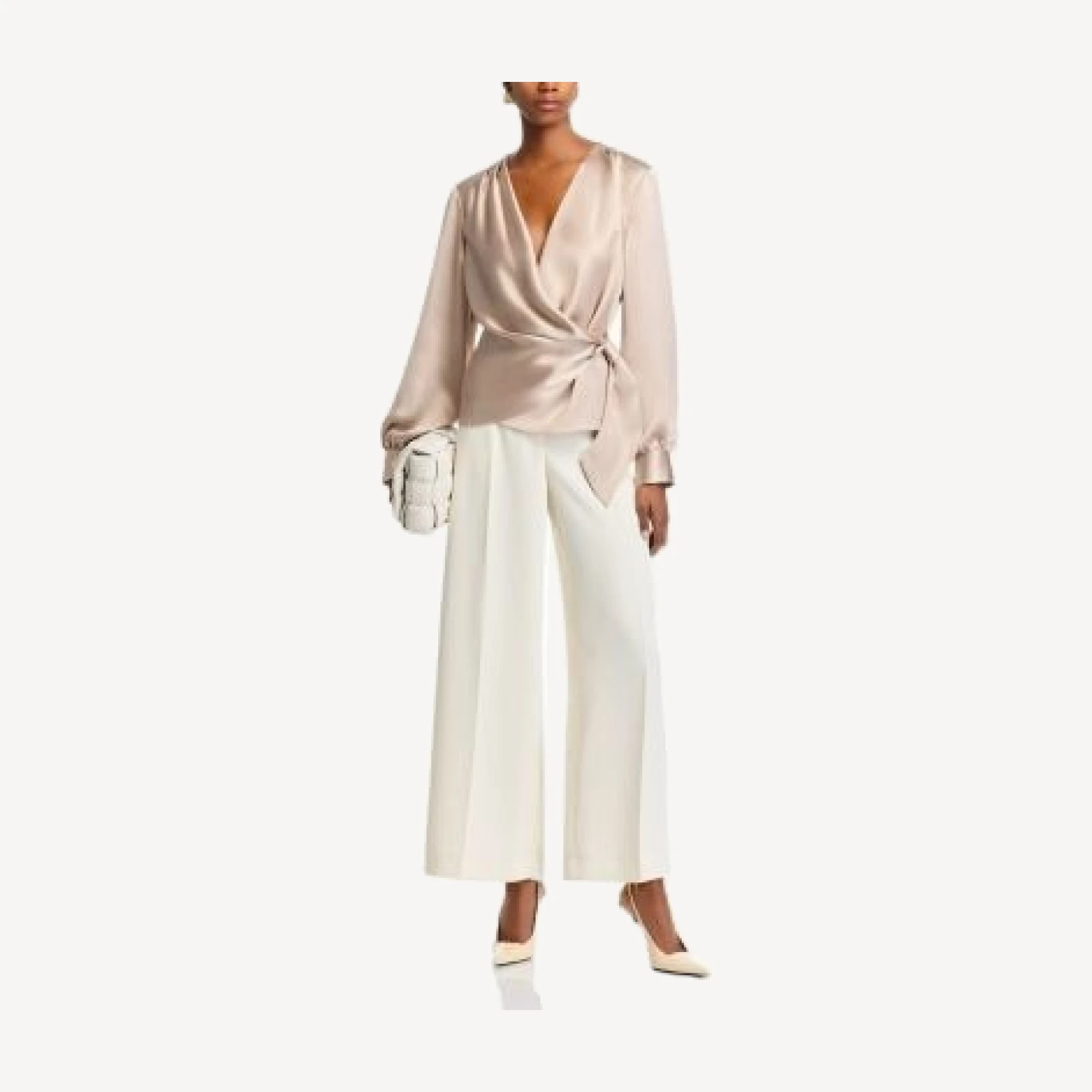 Aqua Faux Wrap Top - Exclusive