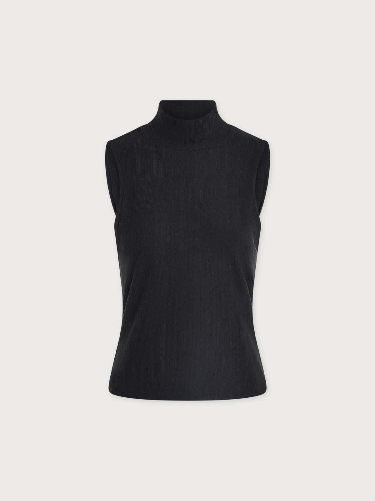 Modal Rib Mock Neck Fitted Tank