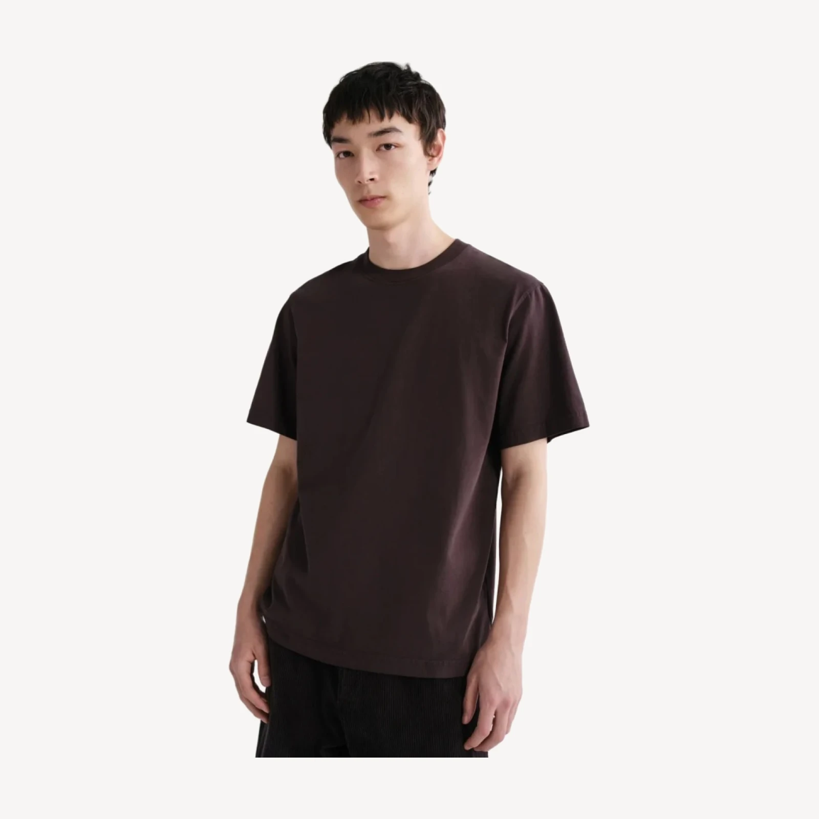Asha Mock Neck Tee in Forge