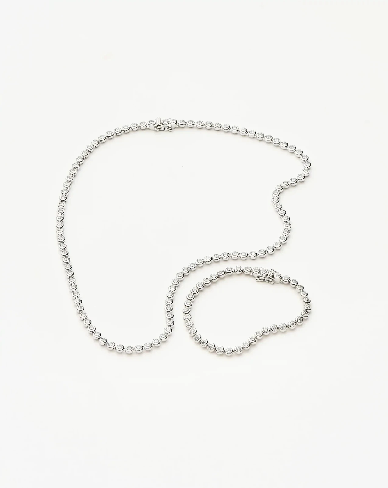 The Time for Tennis Set | Silver Plated/Sterling Silver/Cubic Zirconia