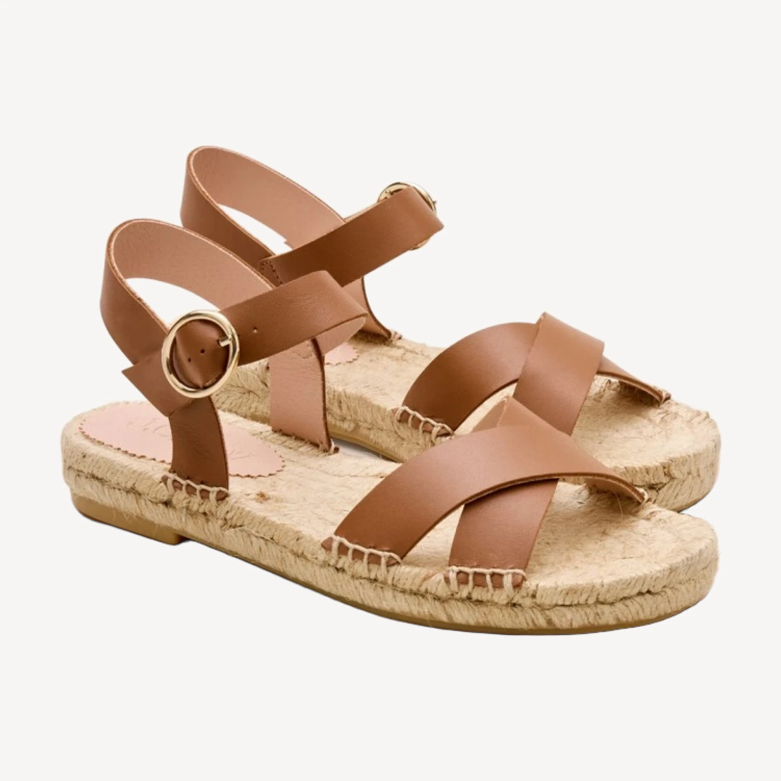 Made-in-Spain platform espadrilles in leather