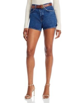 Agolde Parker High Rise Denim Shorts in Enamour