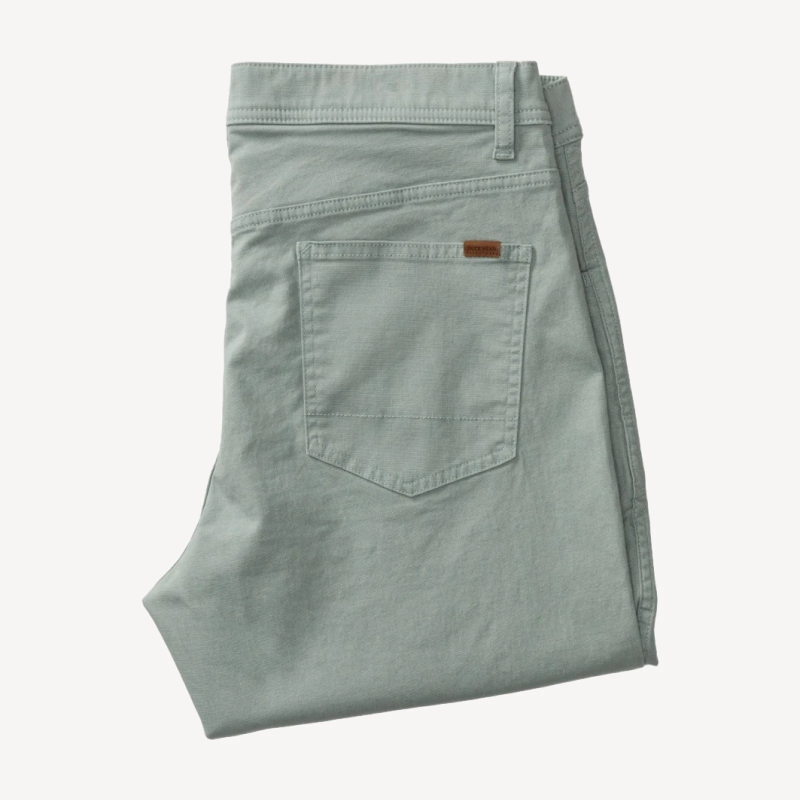 Classic Fit Pinpoint Canvas Five-Pocket - Pewter Grey
