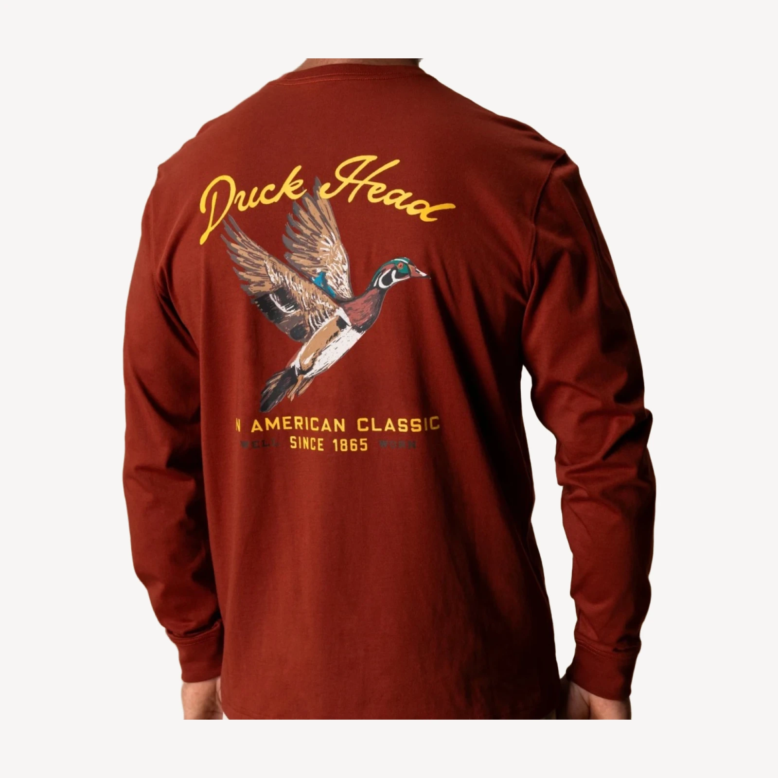 Flying Wood Duck T-Shirt - Brandy Brown