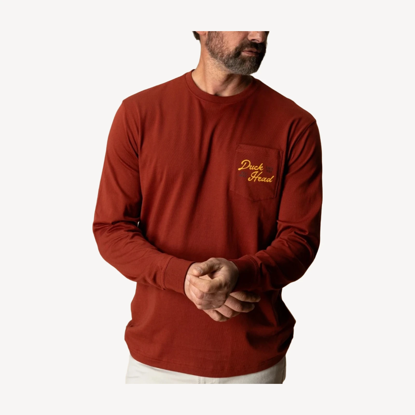 Flying Wood Duck T-Shirt - Brandy Brown