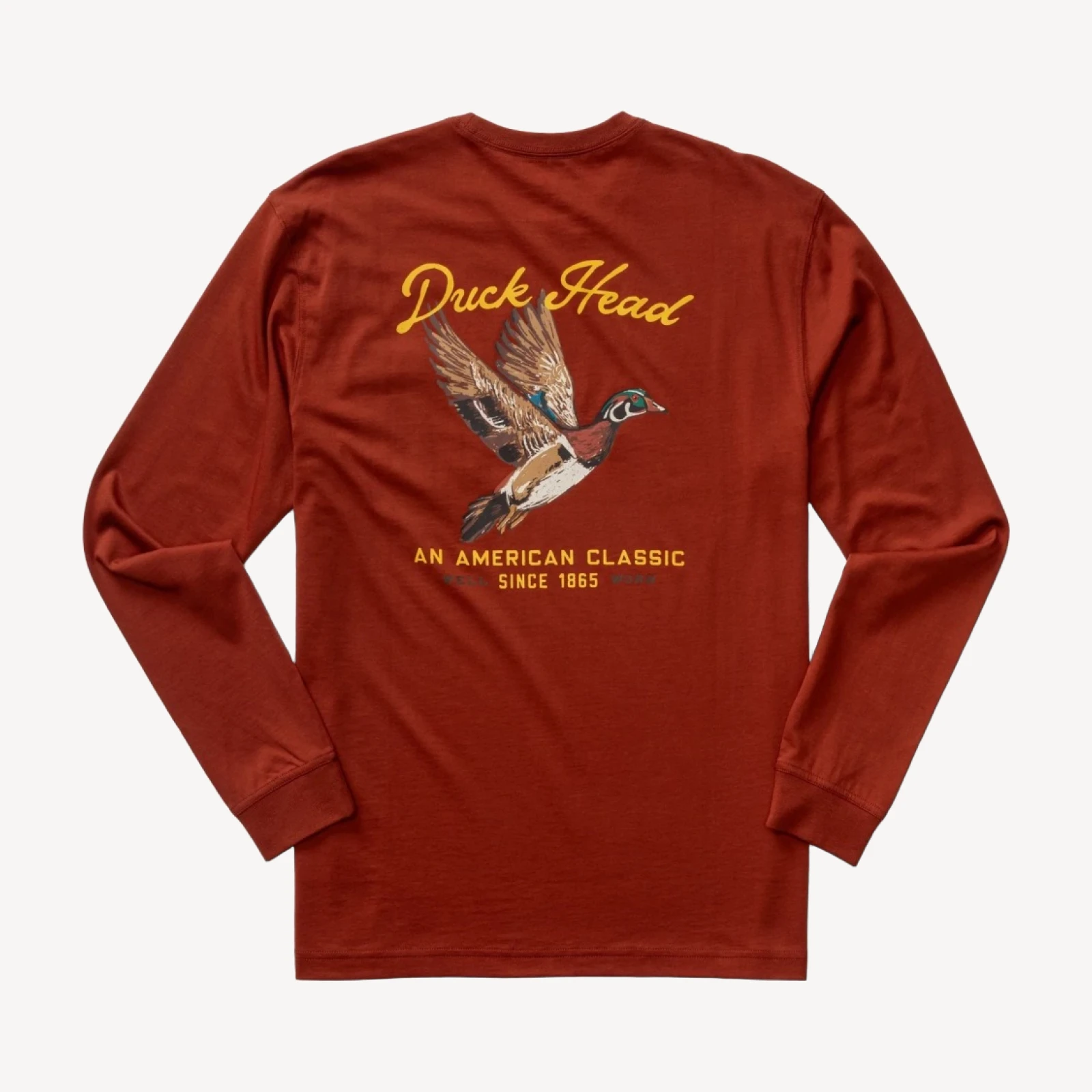 Flying Wood Duck T-Shirt - Brandy Brown