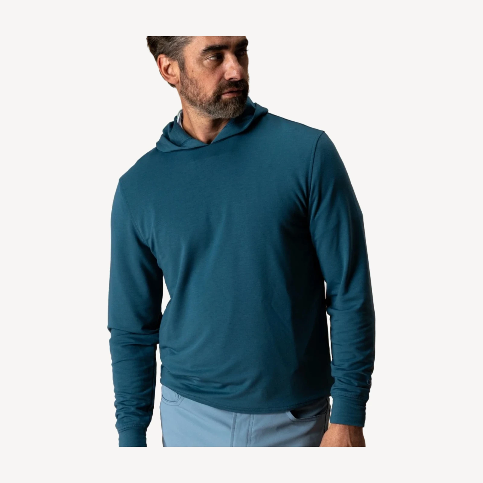 Dunmore Performance Hooded Pullover - Stormy Teal