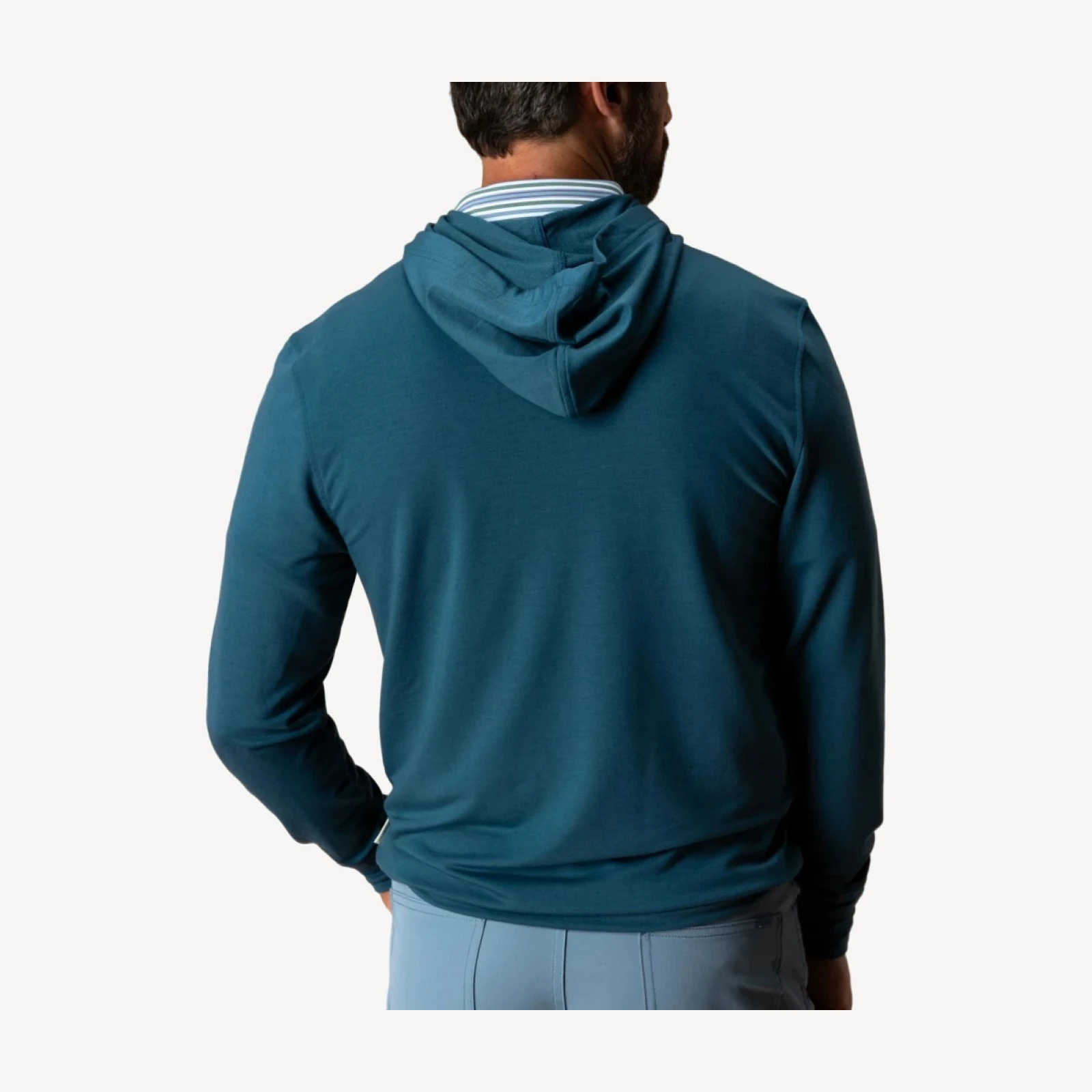 Dunmore Performance Hooded Pullover - Stormy Teal