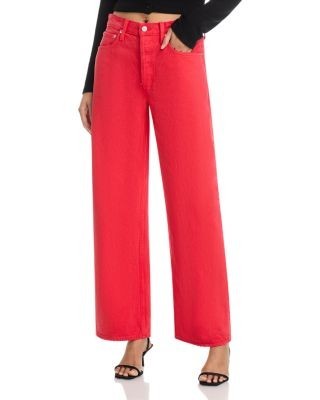 Agold Arc Mid Rise Loose Wide Jeans in Carnival