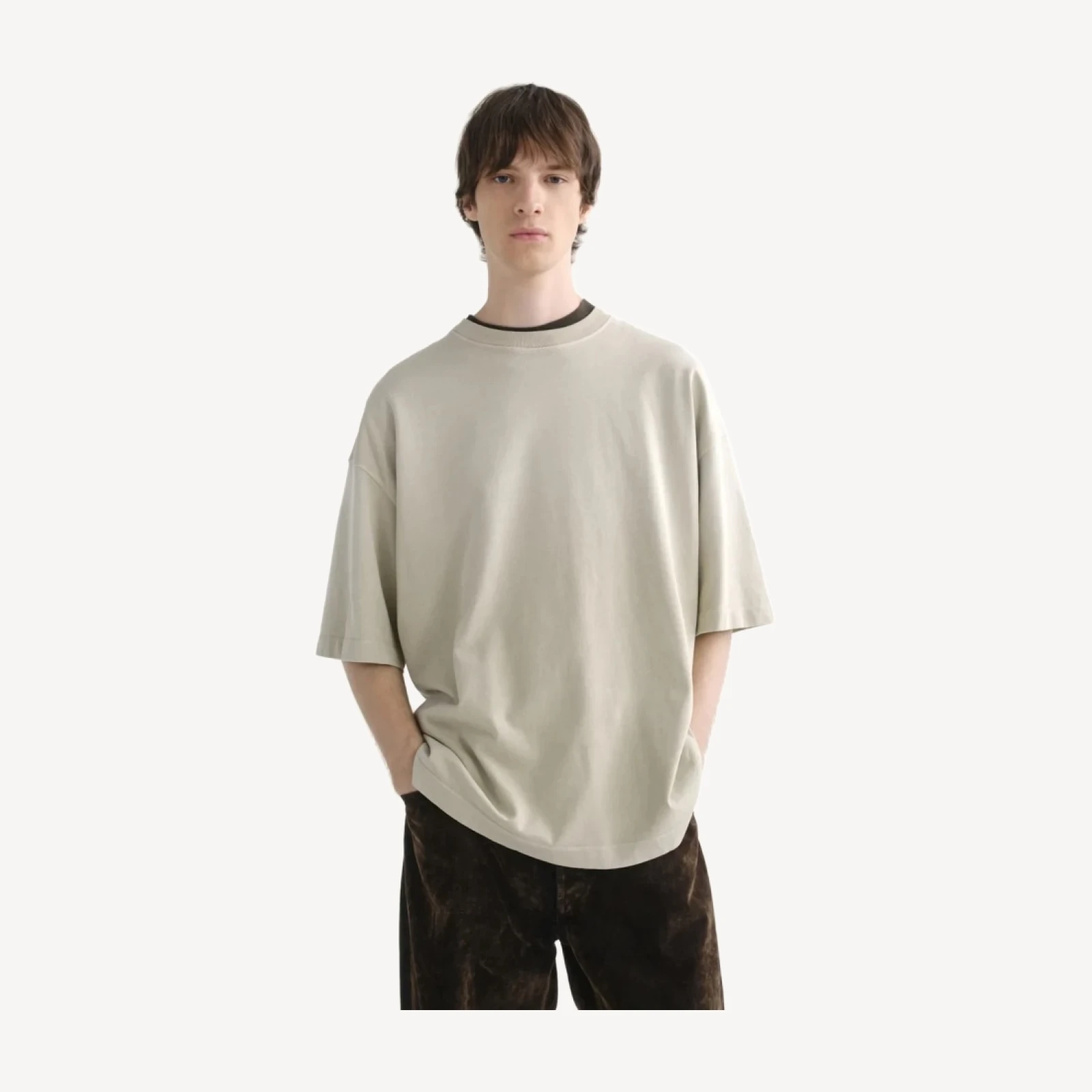 Portman Tee in Lime Stone