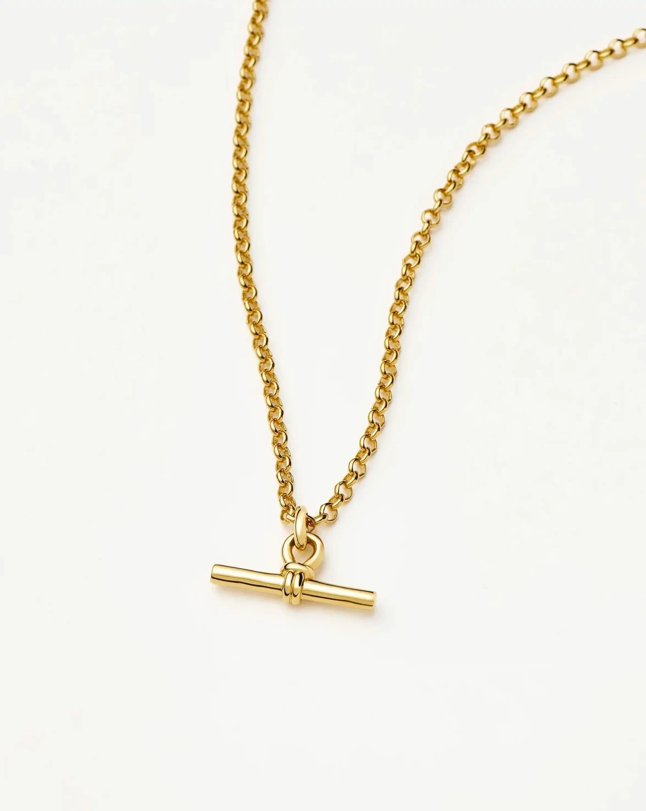 Chunky T-Bar Chain Necklace | 18ct Gold Plated