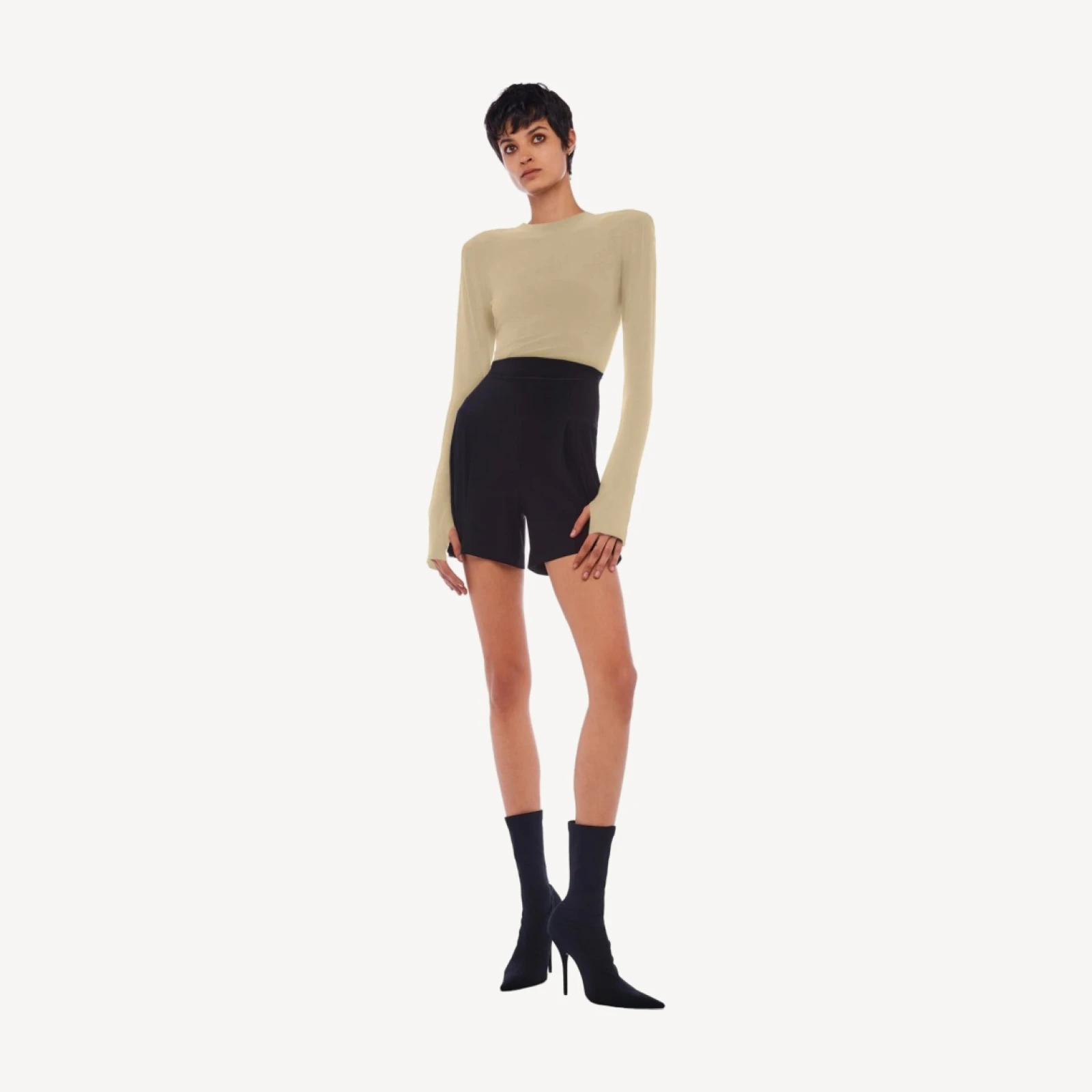 SHOULDER PAD CREW TOP