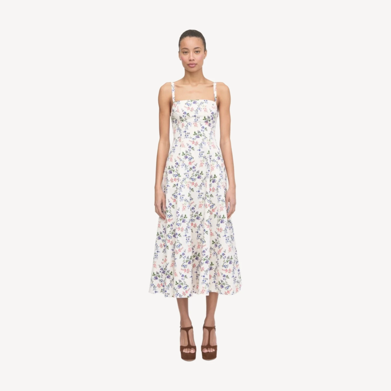 The Margot Dress - Pink Scallop Bow Chintz