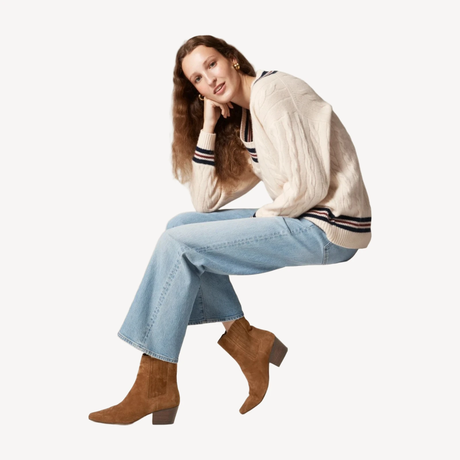 New Piper square-toe ankle boots in suede