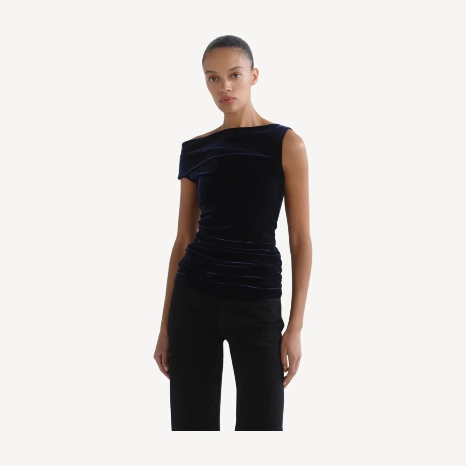 Carlin Top (Velvet) in Royal