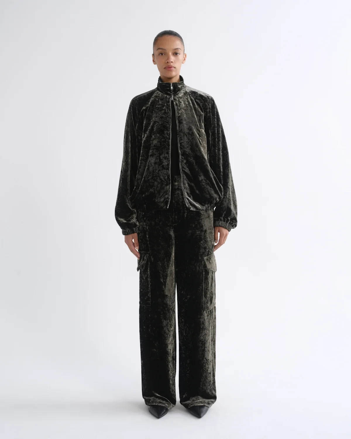 Shara Pant (Velvet) in Bronze