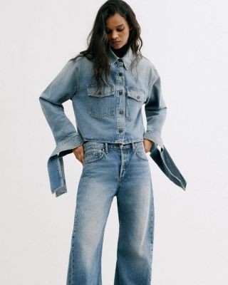 Agolde Spiral High Rise Curved Tapered Jeans in Venture