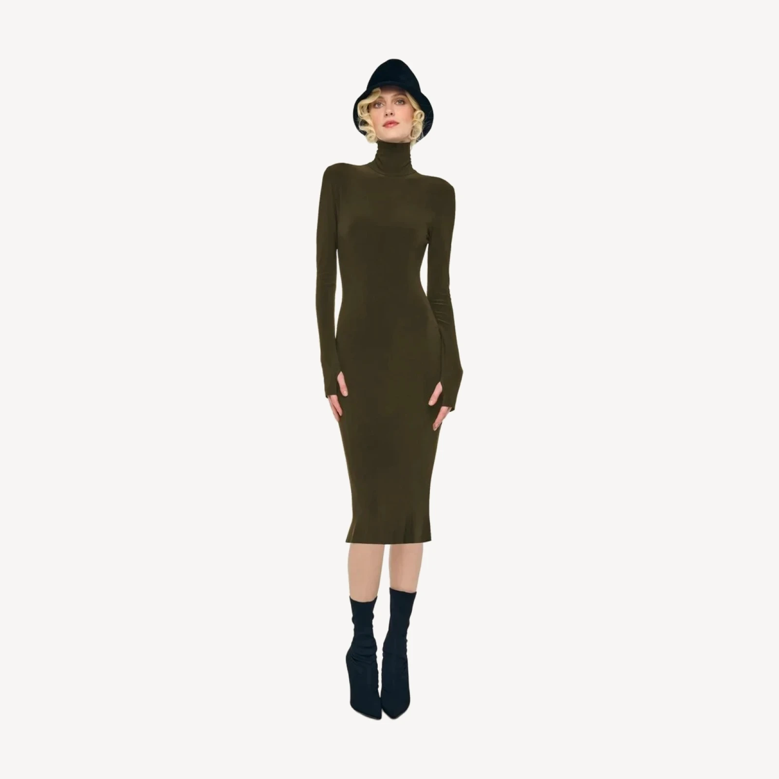 LONG SLEEVE TURTLENECK PICKLEBALL DRESS