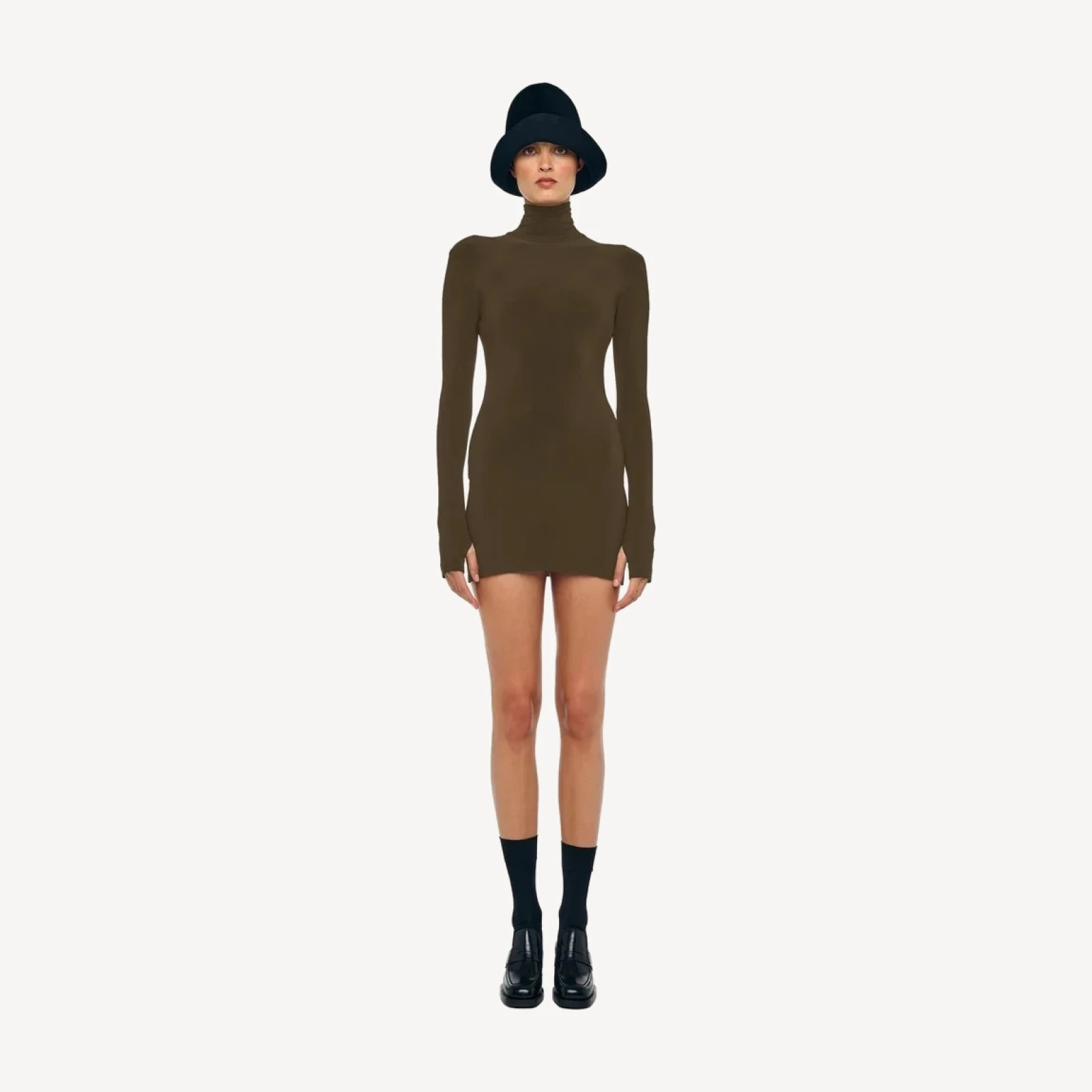 LONG SLEEVE TURTLENECK PICKLEBALL DRESS