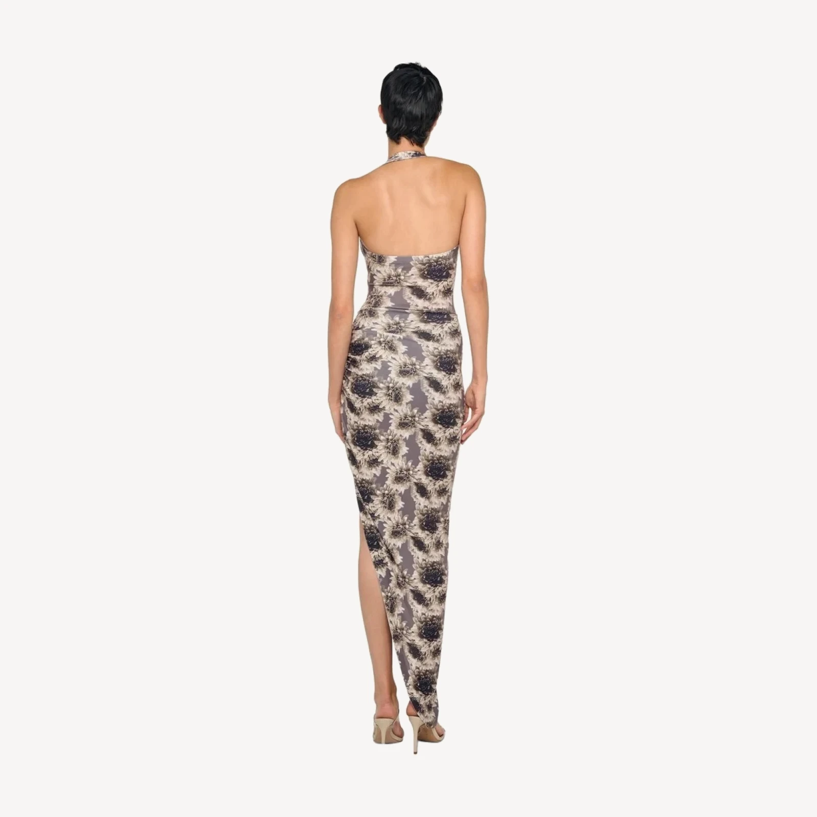 CAYLA SIDE DRAPE GOWN