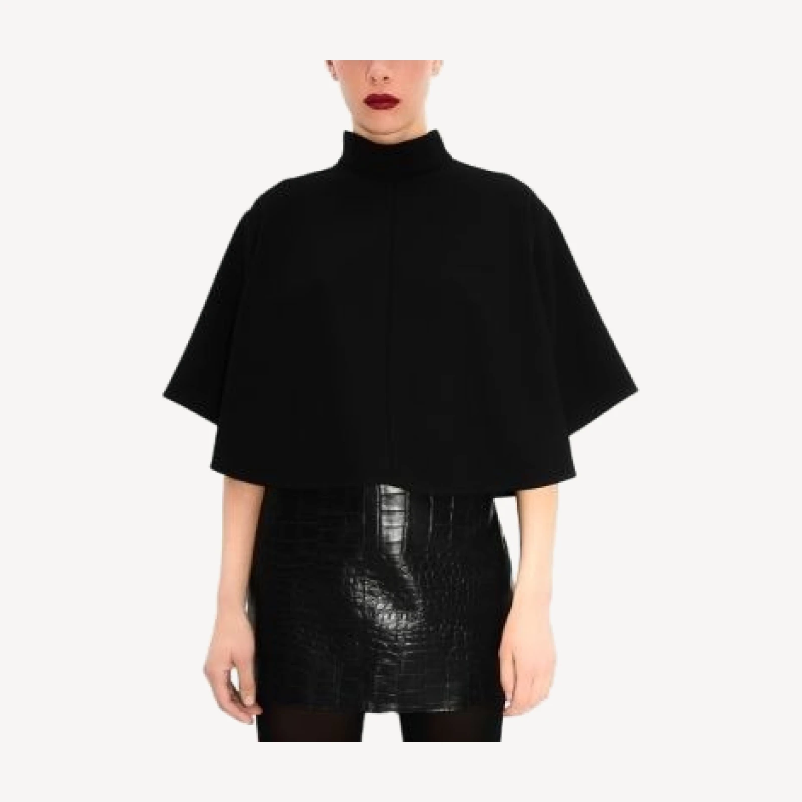 Agolde Verica Croc Texture Mini Skirt