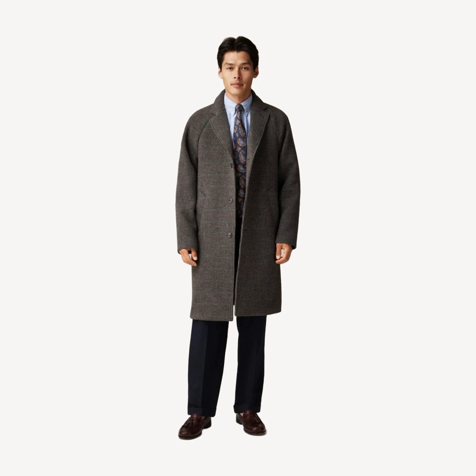 Rivington topcoat in wool blend
