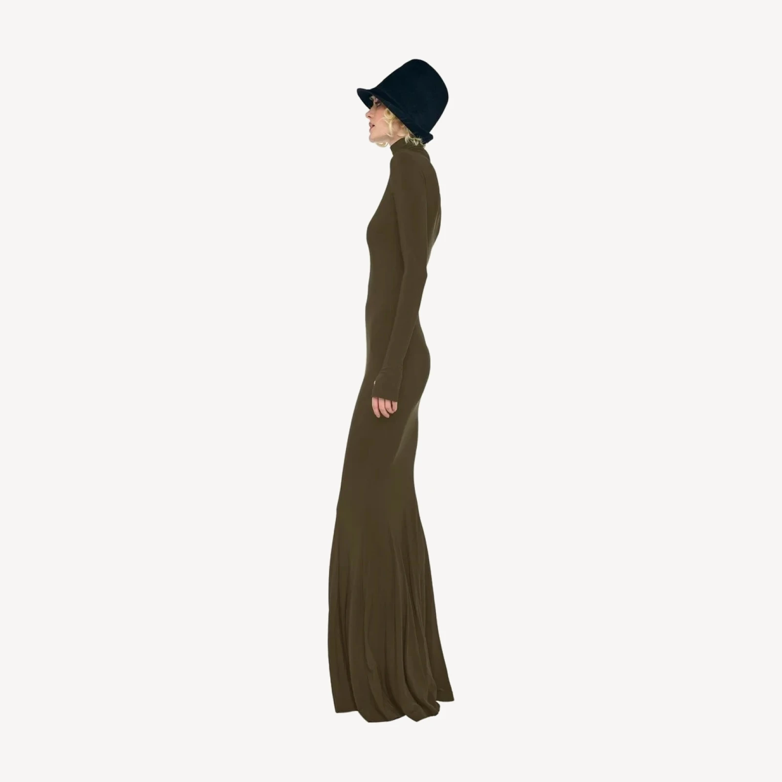LONG SLEEVE TURTLE FISHTAIL GOWN