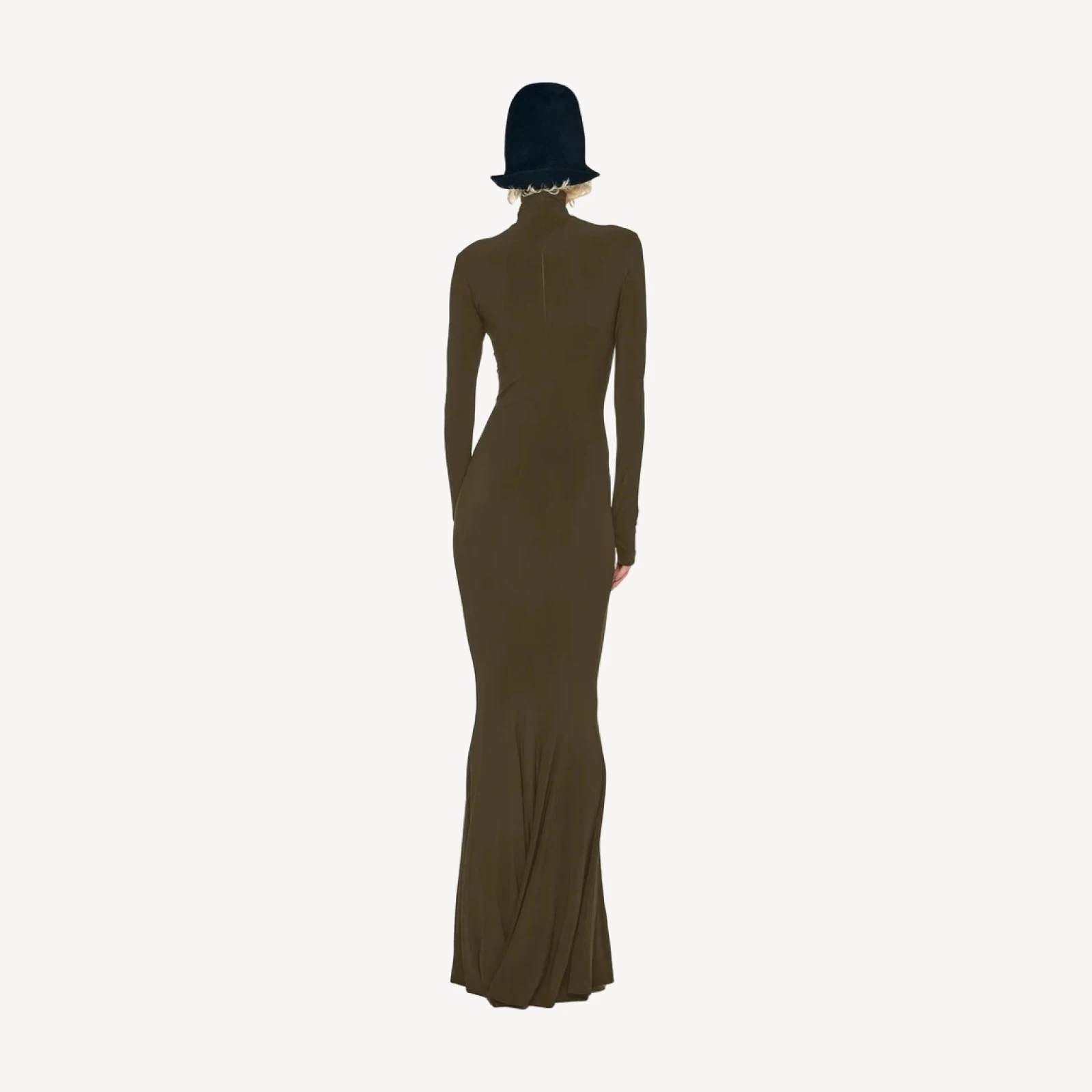LONG SLEEVE TURTLE FISHTAIL GOWN