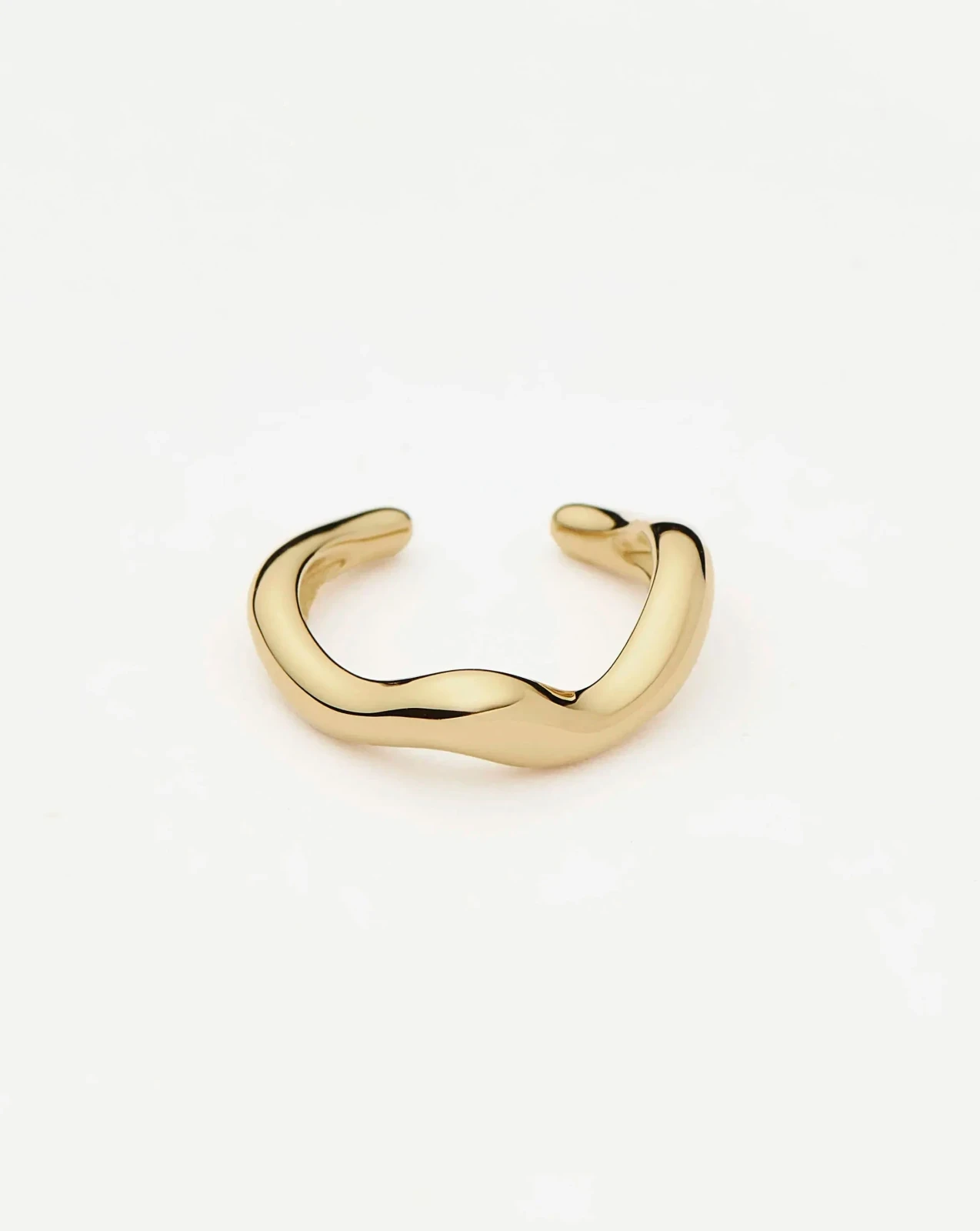 Molten Snow Solid Gold Ear Cuff | 9ct Solid Yellow Gold