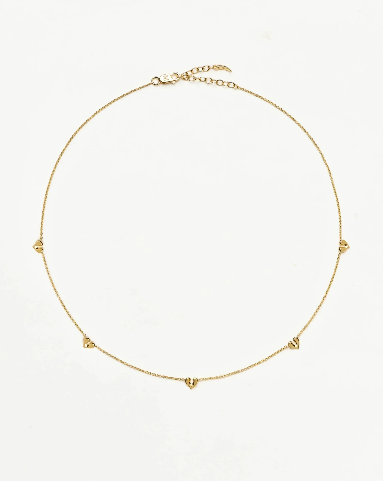 Molten Heart Mini Charm Choker | 18ct Gold Vermeil