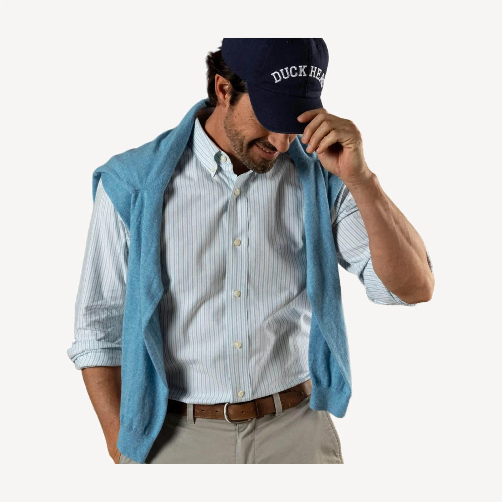 Cotton Oxford Sport Shirt - Collins Stripe SALE