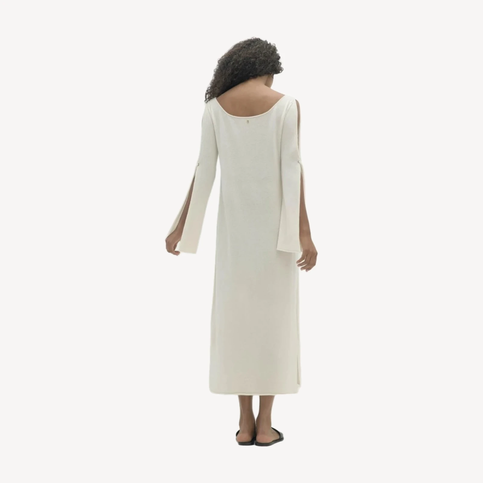 POSITANO CASHMERE KAFTAN - SNOW