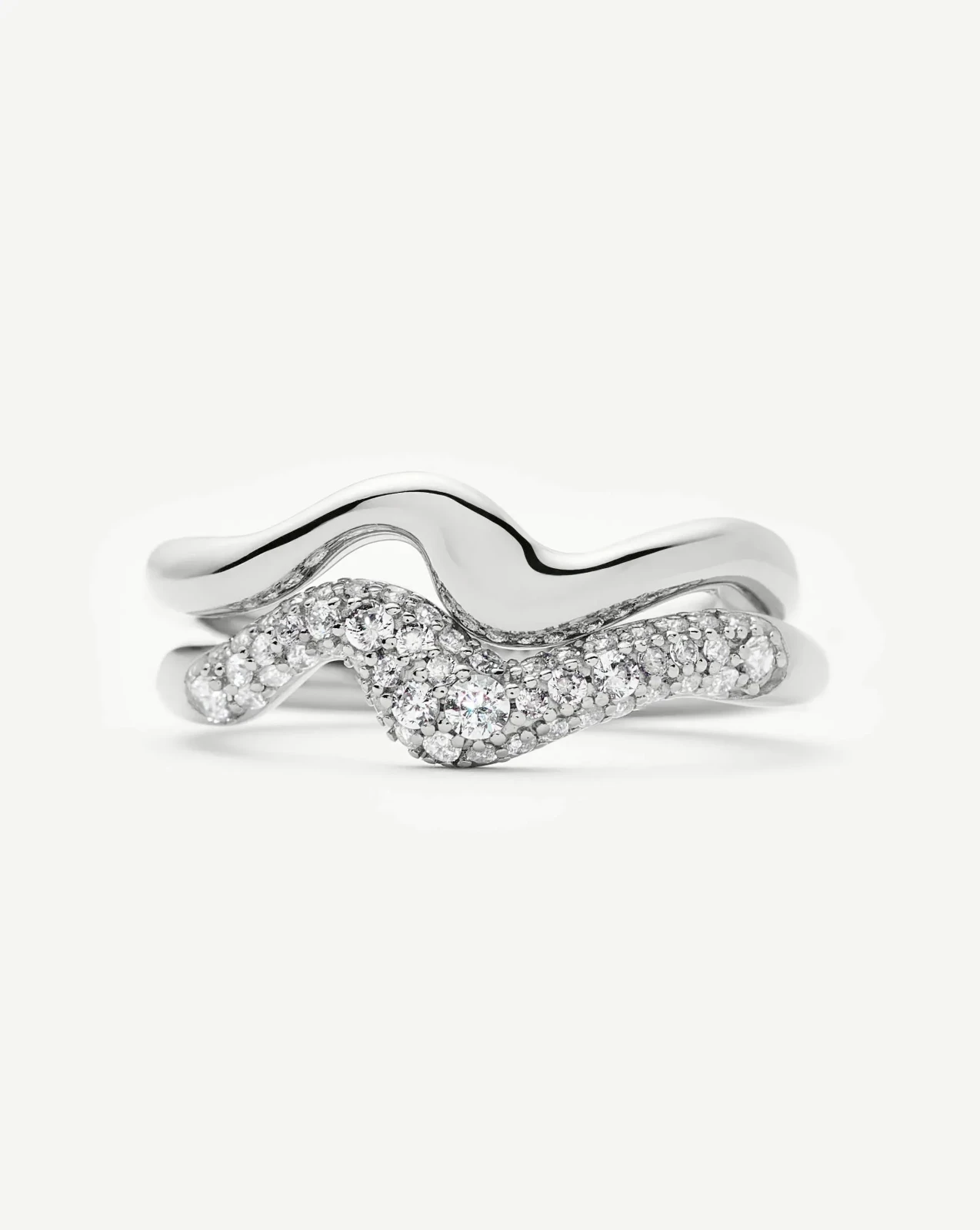 The Day-to-Night Ring Set | Sterling Silver