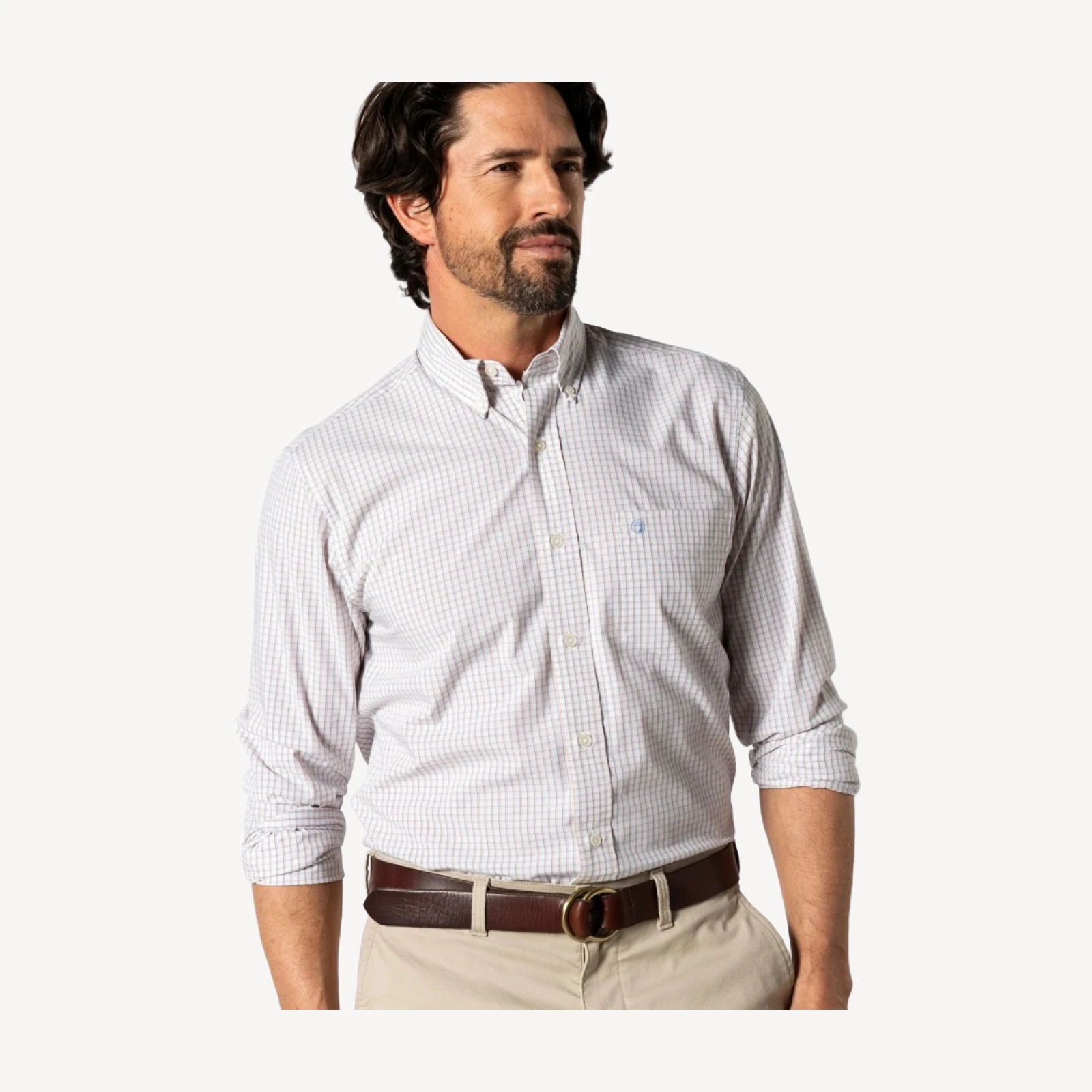 Performance Poplin Sport Shirt - Casey Plaid