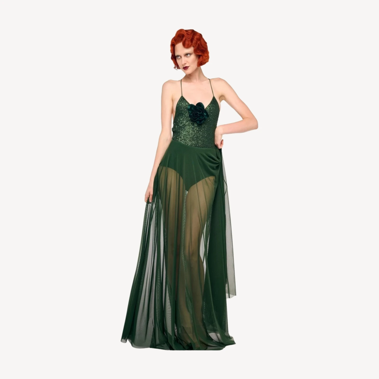 FLARED SKIRT TO FLOOR