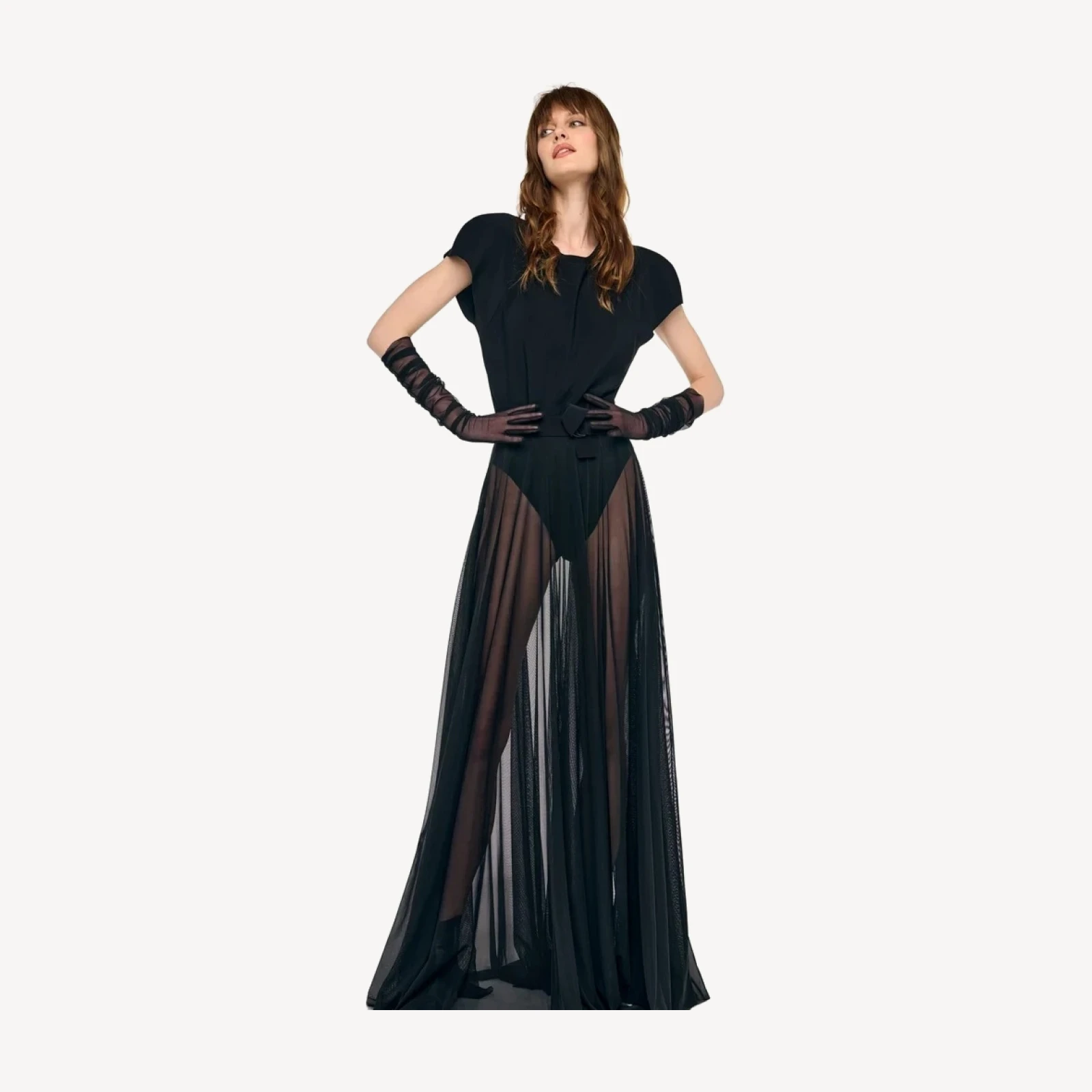 FLARED SKIRT TO FLOOR