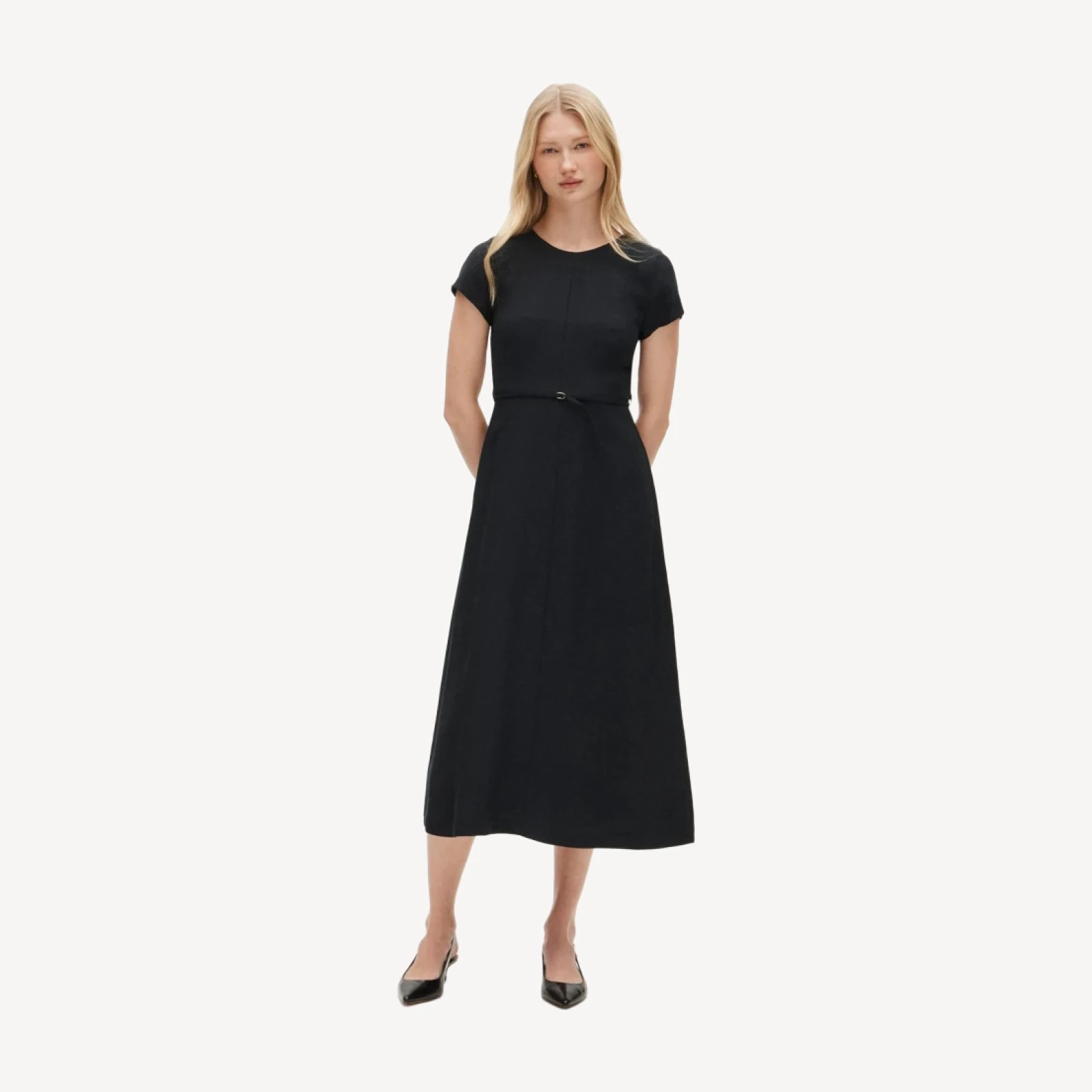 Mathilde dress in luster canvas