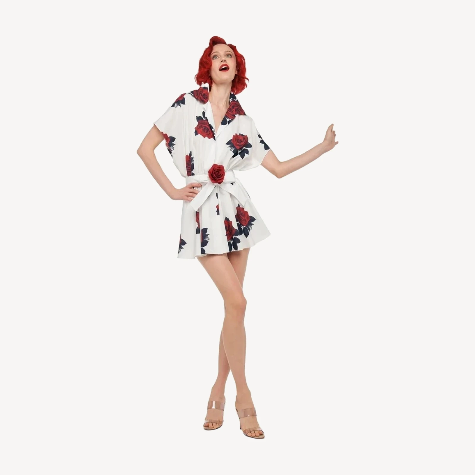 SUPER OS SLEEVELESS BF NK SHIRT FLARED MINI DRESS