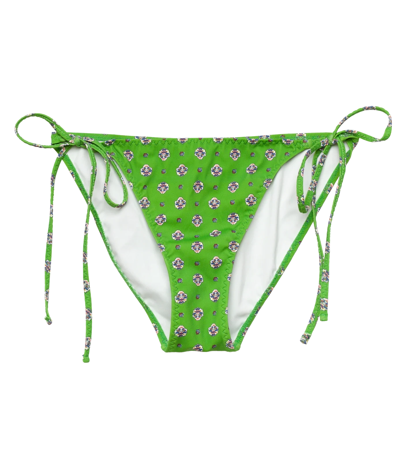 POSITANO BIKINI BOTTOM -- VERT CADIZ FOULARD
