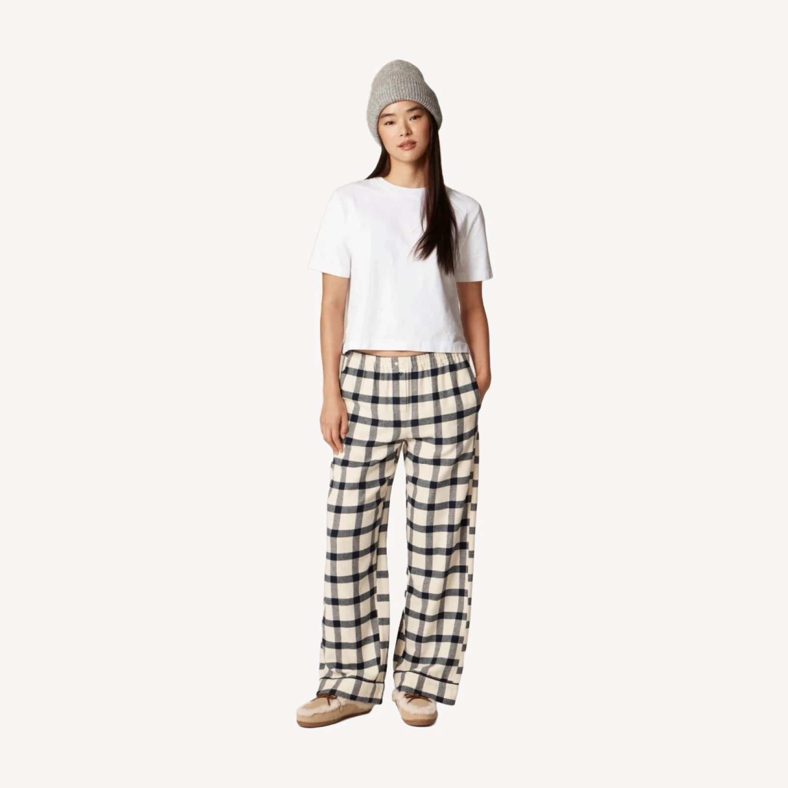 Flannel pajama pant in plaid