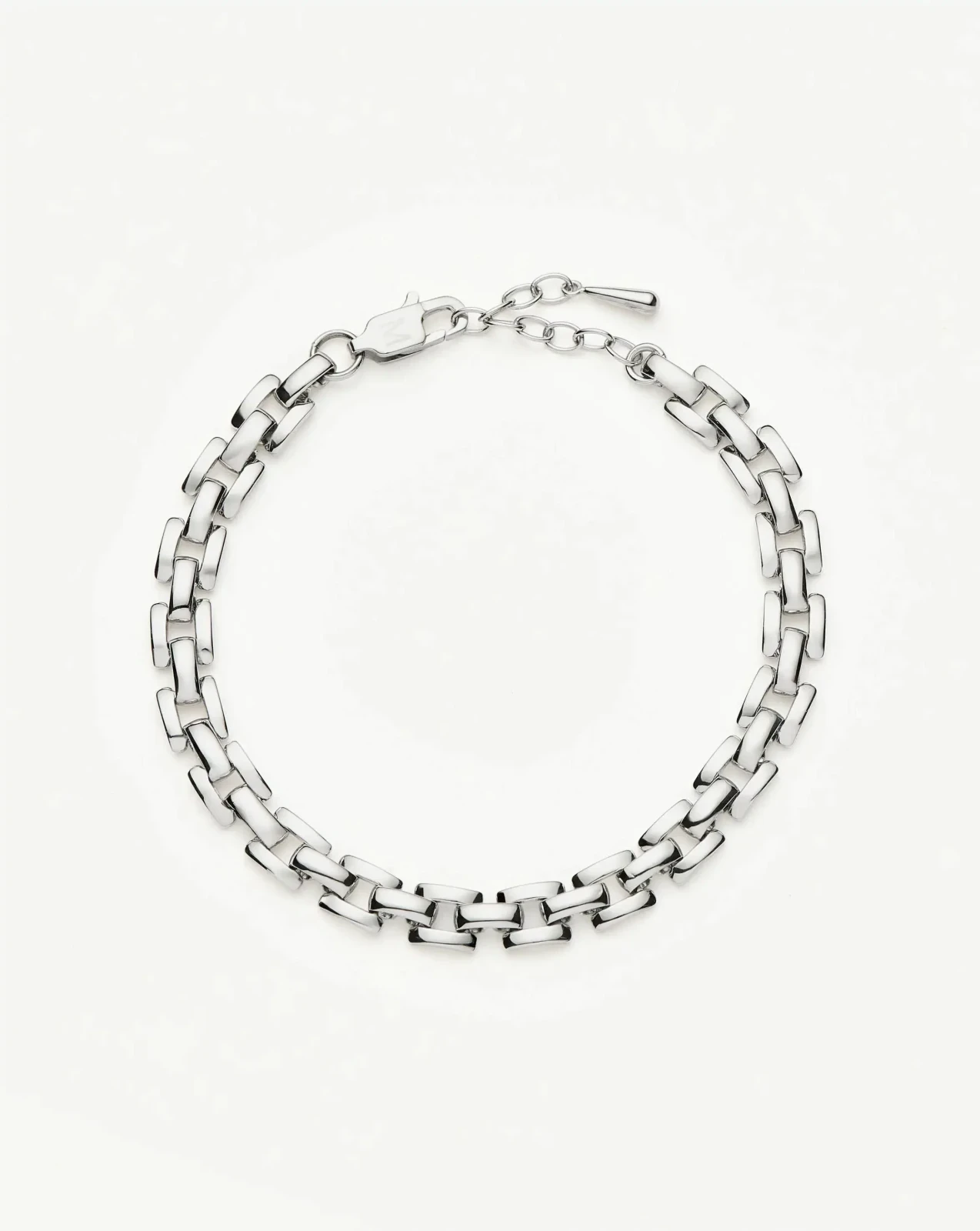 Timepiece Link Chain Bracelet | Platinum Plated