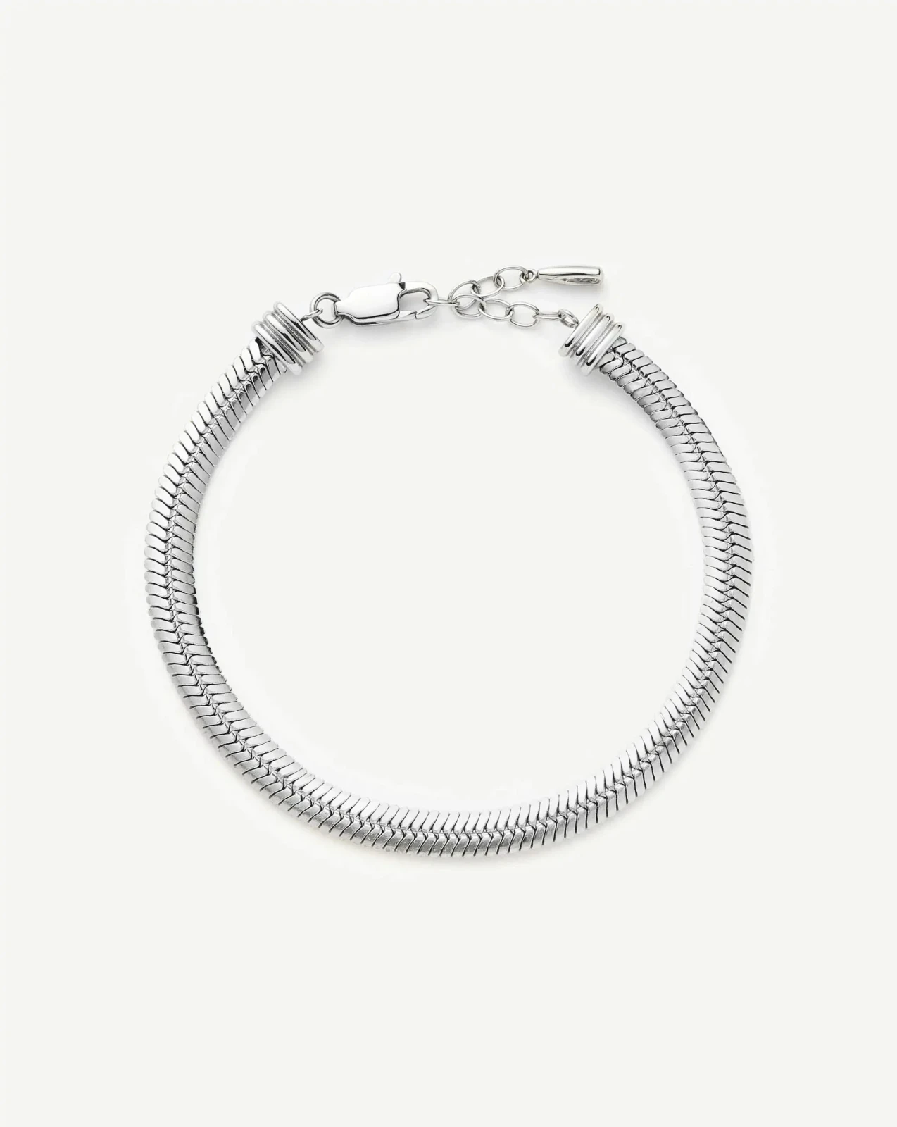 Classic Snake Chain Bracelet | Silver Plated